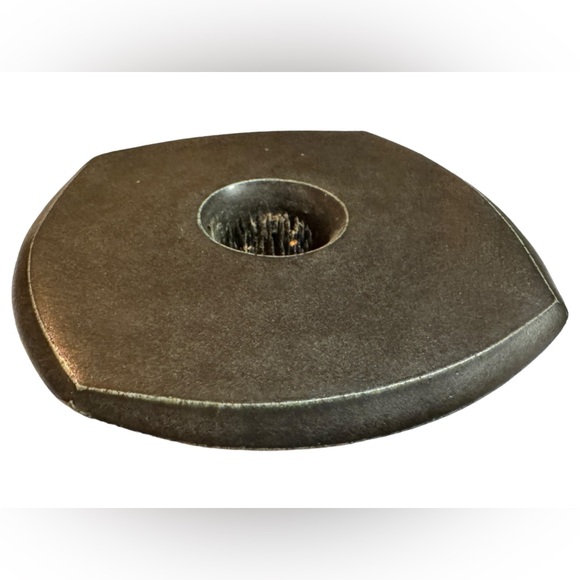 Vintage Japanese Modern Ikebana Stoneware Gray Signed Small Quality Vase EUC - Picture 3 of 12